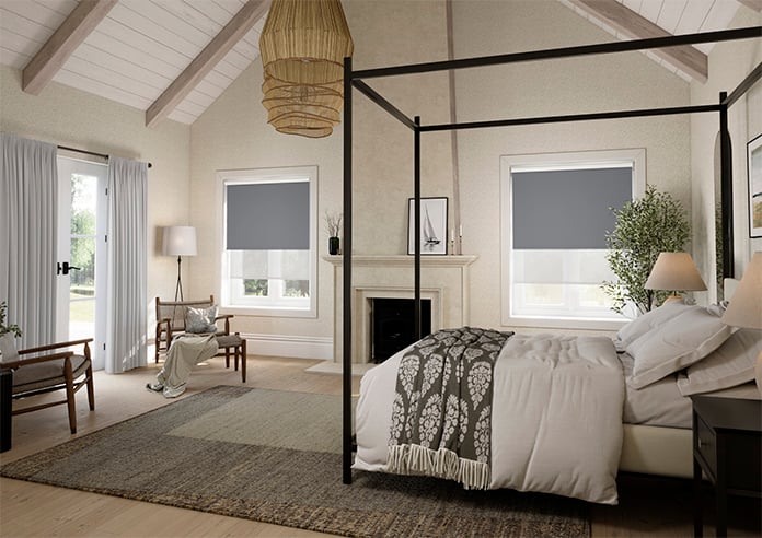 Rimini (Blackout), Storm Cloud & Optima Dawn - Double Roller Blind - Image 6